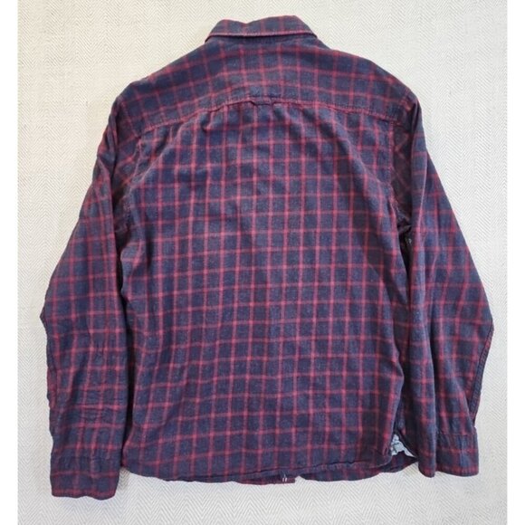 Thread & Cloth Flannel Shirt Women's XXL Navy & Red Long Sleeve Button Down EUC - Picture 9 of 13
